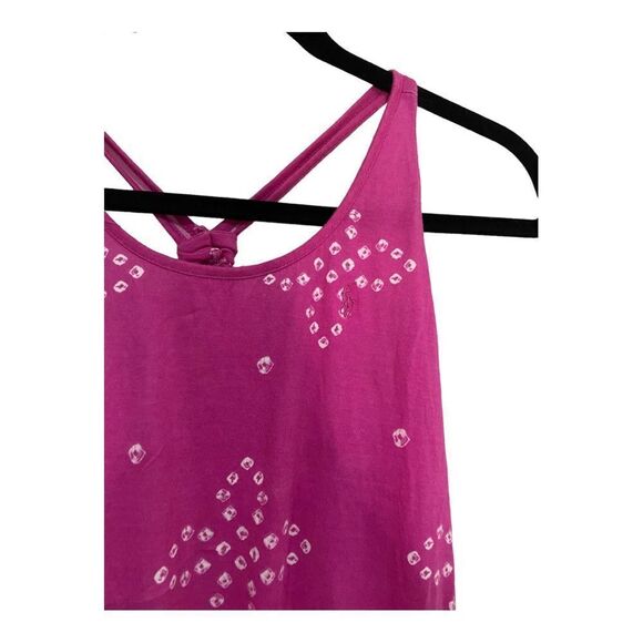 Ralph Lauren Girl’s Pink and Orange Tie-Dye Drawstring Dress - Picture 3 of 5